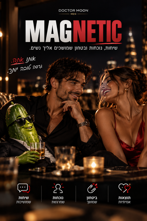 MAGNETIC — להפסיק לרדוף. להתחיל למשוך.